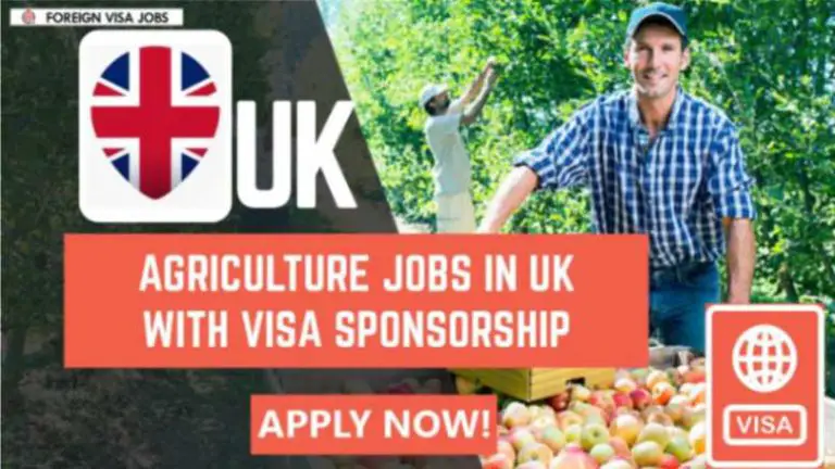 Agriculture Jobs in UK with Visa Sponsorship