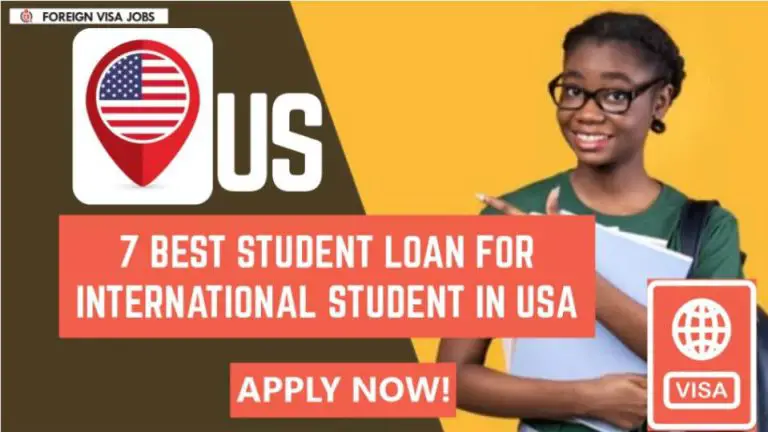 Best Student loan for international students in USA