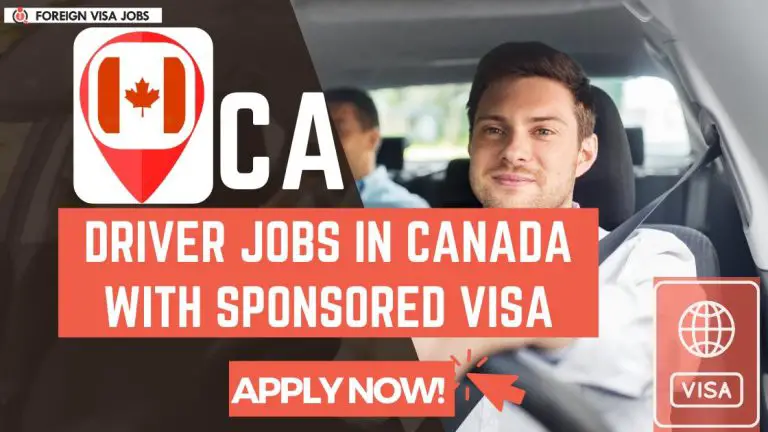 Driver Jobs in Canada with Visa Sponsorship