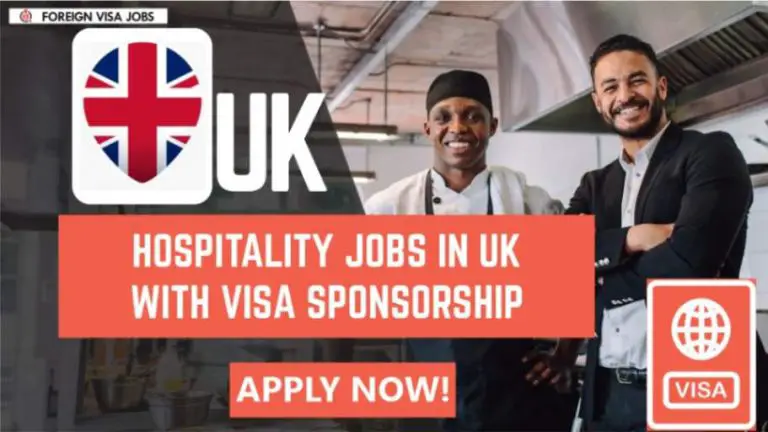 Hospitality Jobs in UK with Visa Sponsorship