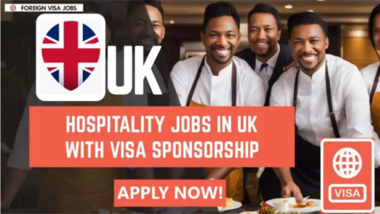 Hospitality Jobs in UK with Visa Sponsorship