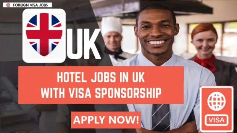 Hotel jobs in UK with Visa Sponsorship