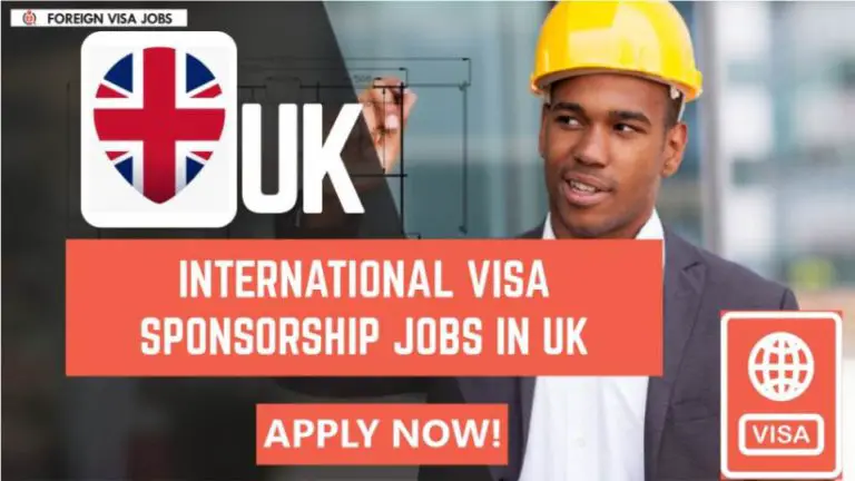 International Visa Sponsorship Jobs in UK