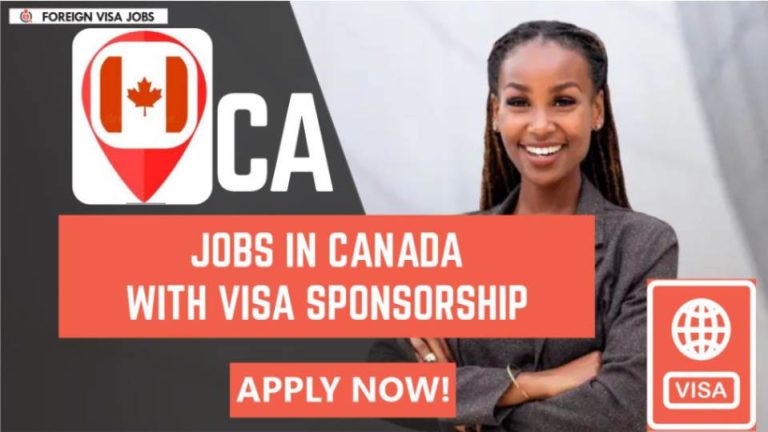 Jobs in Canada with visa Sponsorship