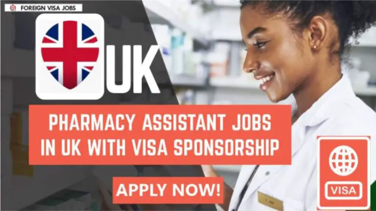 Pharmacy Assistant Jobs in UK with Visa Sponsorship