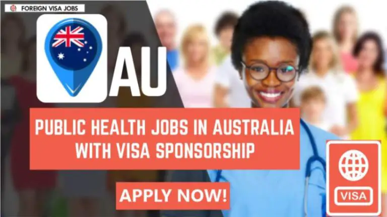 Public Health Jobs in Australia with Visa Sponsorship