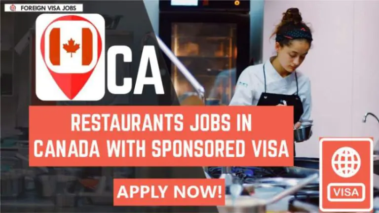 Restaurant Jobs in Canada With Visa Sponsorship