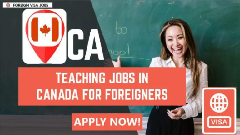 Teaching Jobs in Canada for Foreigners