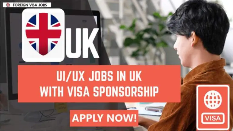 UI/UX Designer Jobs in UK with Visa Sponsorship