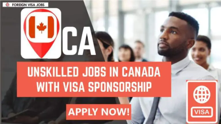 Unskilled Jobs in Canada with Visa Sponsorship