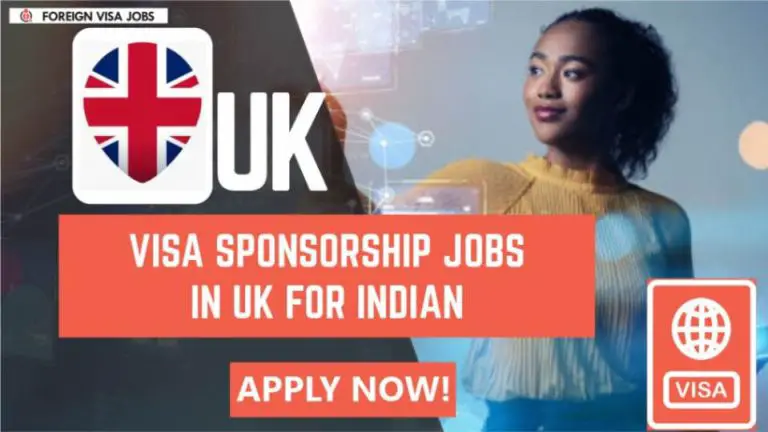 Visa sponsorship Jobs in UK for Indian