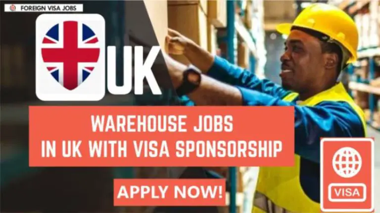 Warehouse Jobs in UK with Visa Sponsorship