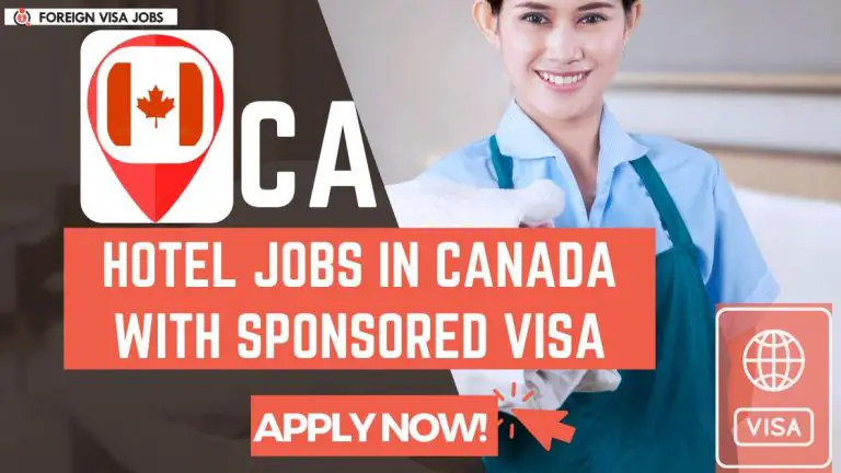 Hotel Jobs in Canada with Visa Sponsorship