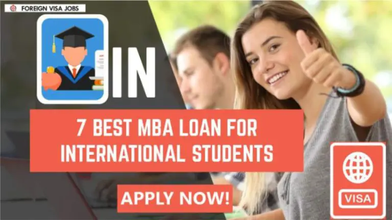 Best MBA loan for International Students