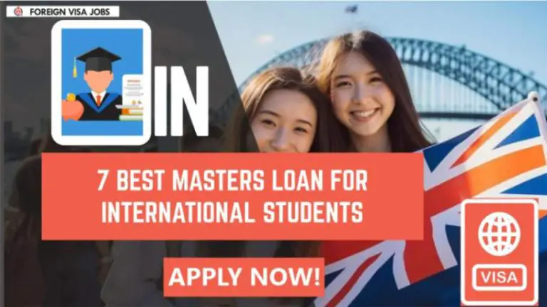 Best Masters Loan for International Students