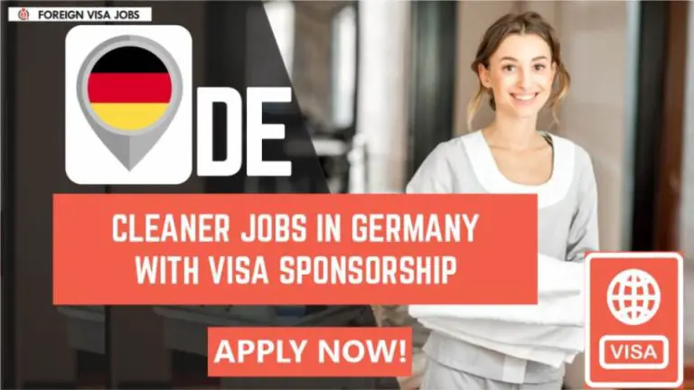 Cleaner Jobs in Germany with Visa Sponsorship