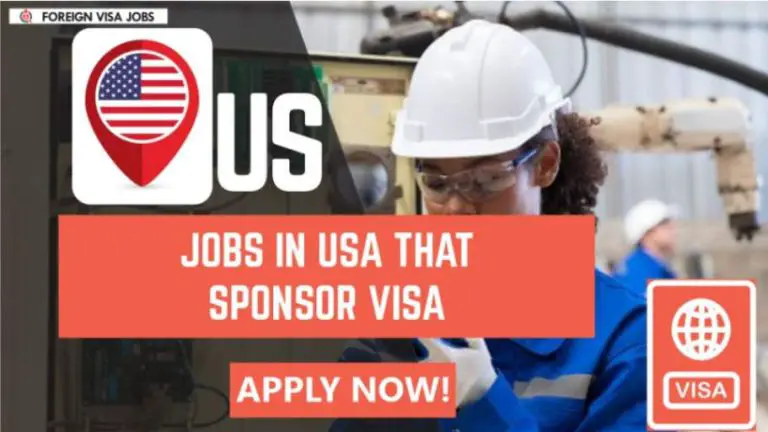 Jobs in USA That Sponsor Visa